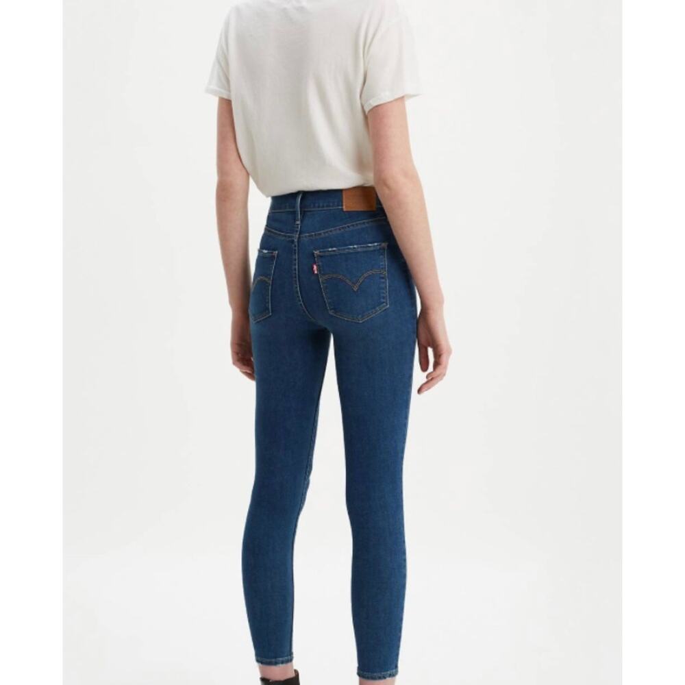 Levi's 720 Light Wash High Rise Super Skinny Aesthetic Distressed Denim 29 x 30